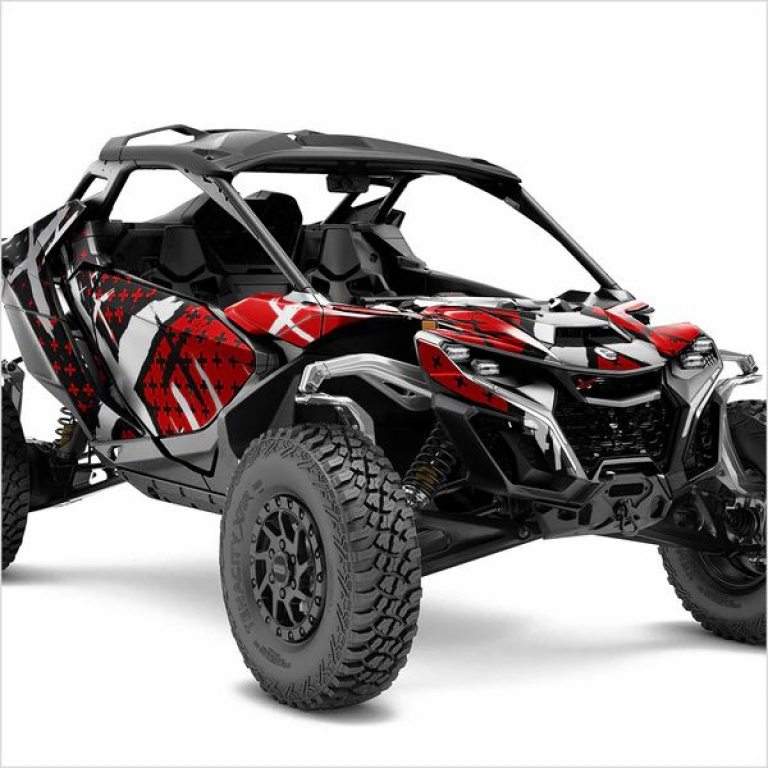 X-Design Dark Red M Version for Can-Am Maverick R 2 Doors